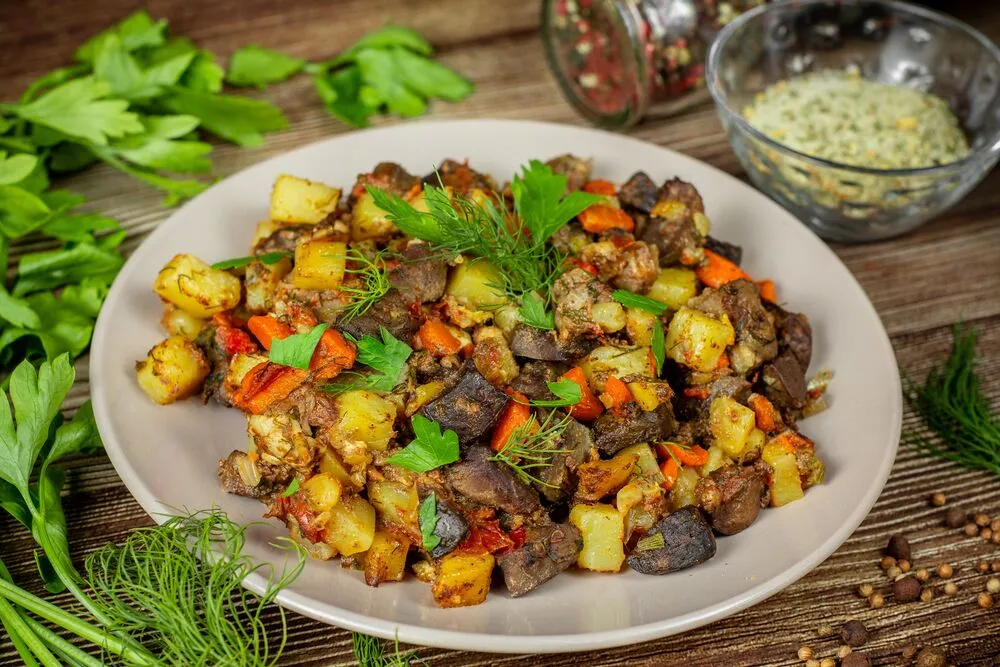 Говядина с овощами