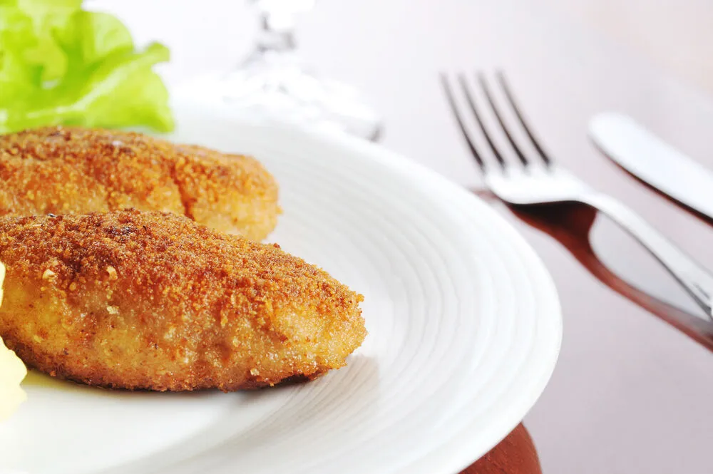 Куриные котлеты с начинкой из печени