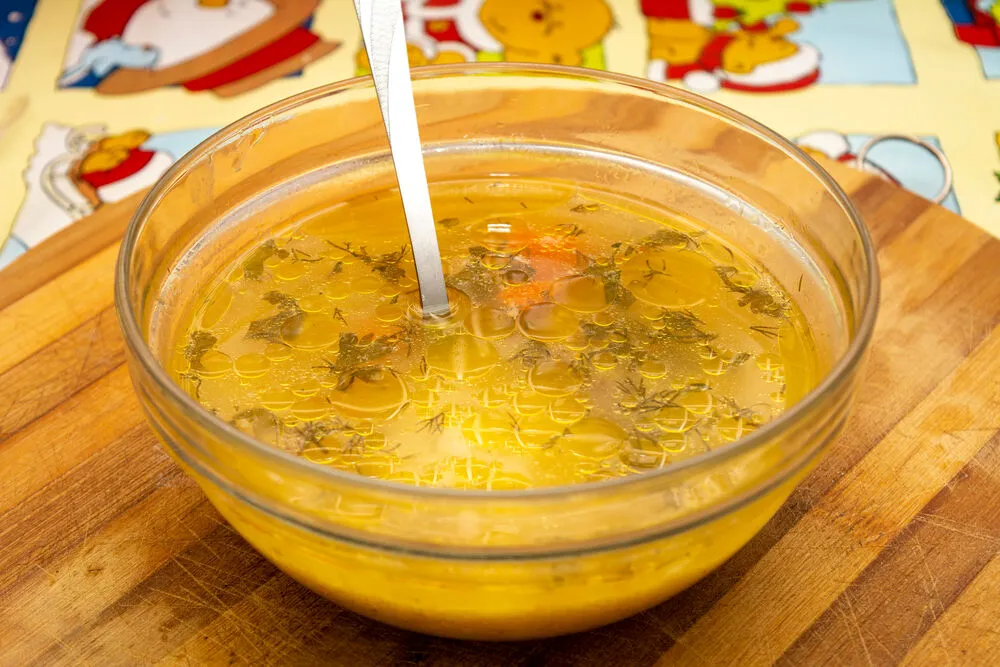 Куриный бульон по-японски
