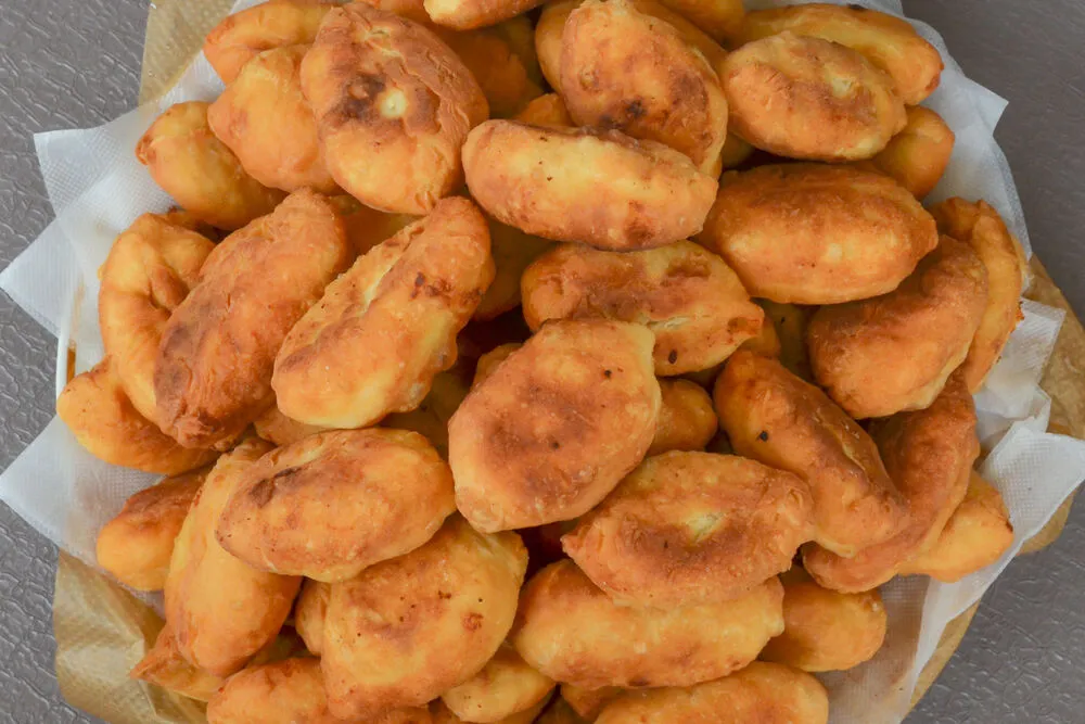 Пирожки с рисом и фаршем