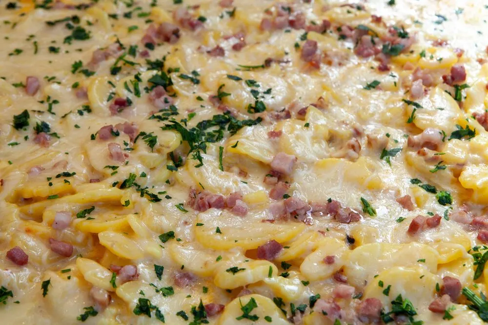 Сырная картофельная запеканка