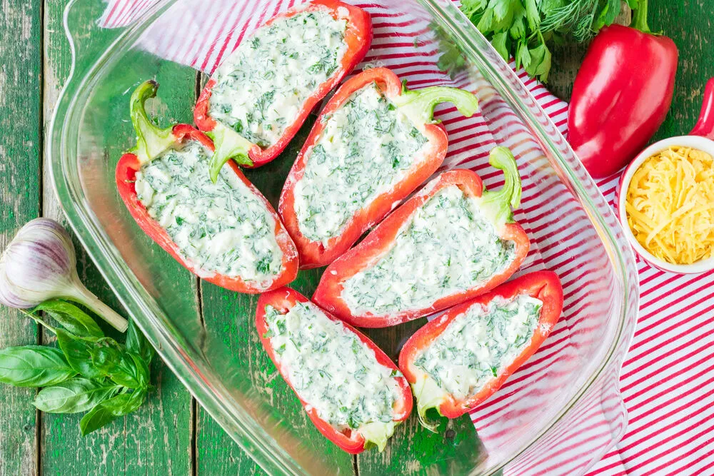 Холодная закуска из перца с чесноком