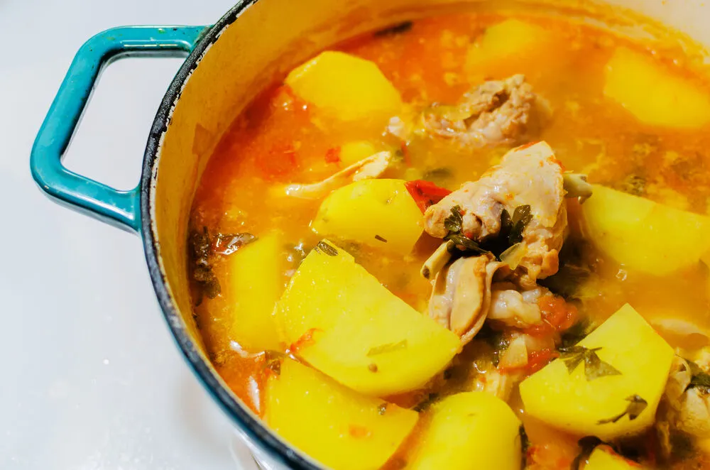 Жаркое из курицы с овощами