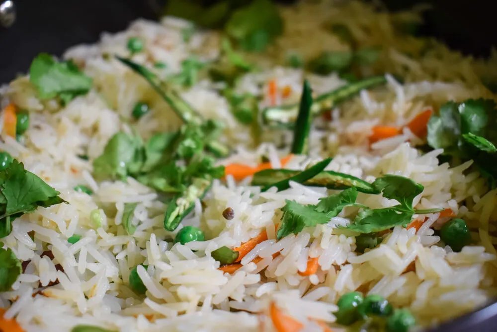 Ризотто с рукколой и шпинатом